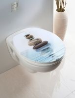 WC-Sitz «Meditation» mit Deckelbremse, passend auf alle handelsüblichen Toiletten