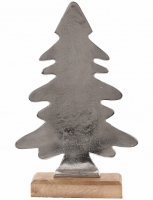 Weihnachtsbaum aus Aluminium und Holz