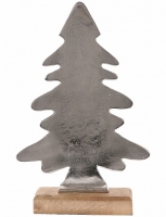 Sapin de Noël en aluminium et bois